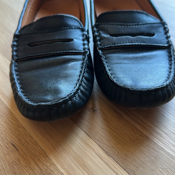 Avellini Loafer Driver Slip On Black Leather Size 6.5 - Picture 8 of 8